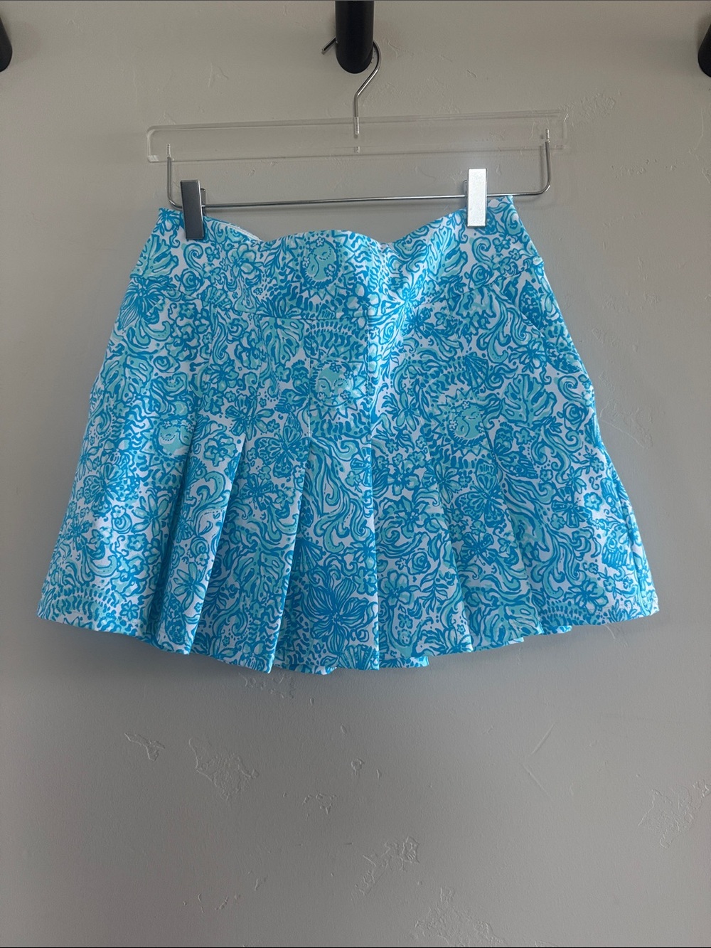 Lilly Pulitzer Luxletic Priska Pleated Skort, Took Me By Sunrise Resort White